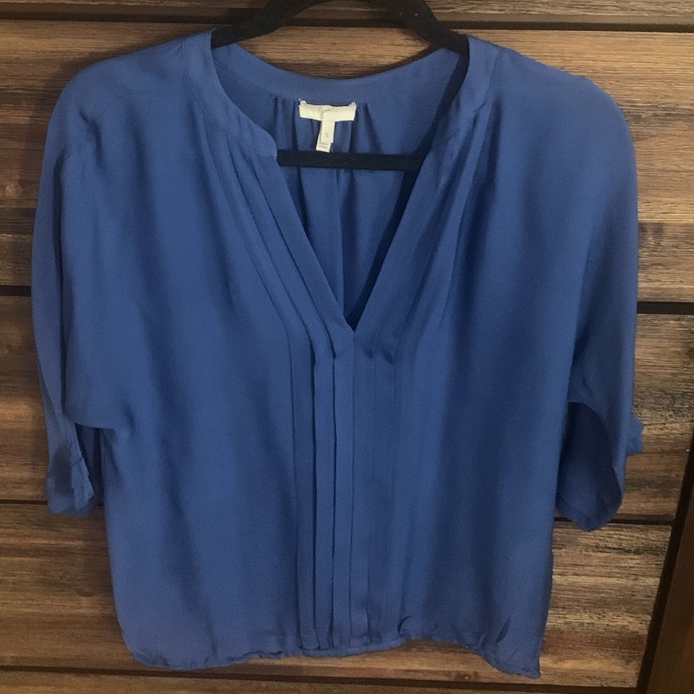 Joie Blue Silk Top